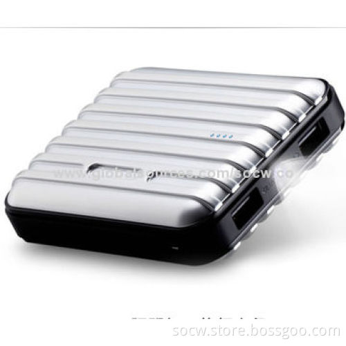 8,800mAh Portable Luggage Case Design Power Bank with Dual-USB
